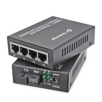 4 Port Media Converter – S-4SMSF-FE - Image 1