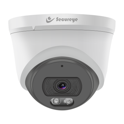 4MP IP, Dome Camera, 30M IR, White Light PoE, Audio, 2.8mm, SP-C4XN-I3W, Color Master Series - Secureye